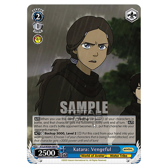 Weiss Schwarz - Avatar - The Last Airbender - Katara: Vengeful (R) ATLA/WX04-084