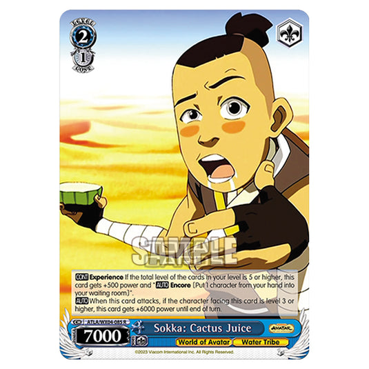 Weiss Schwarz - Avatar - The Last Airbender - Sokka: Cactus Juice (R) ATLA/WX04-085