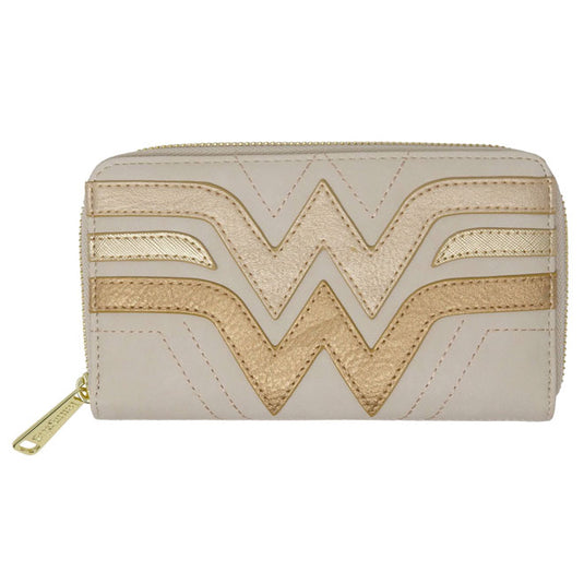 Loungefly - Wonder Woman - Cream Quilted Faux Leather Purse