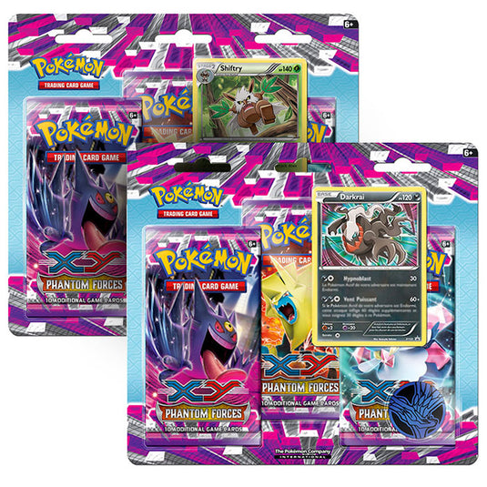 XY Phantom Forces - Darkrai & Shiftry - 3 Pack Blister Set XY Phantom Forces - Darkrai & Shiftry - 3 Pack Blister Set