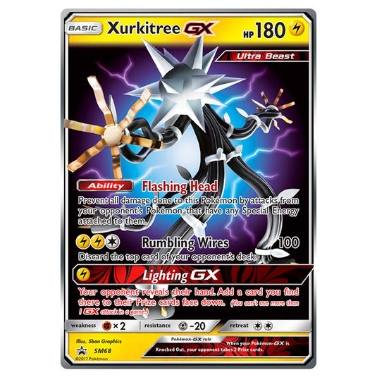 Pokemon - Sun & Moon - SM Black Star Promos - Xurkitree GX - SM68