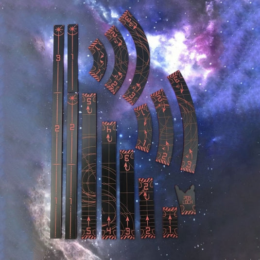 Kraken Wargames - X-Wing 2.0 - Space Template Red/Black