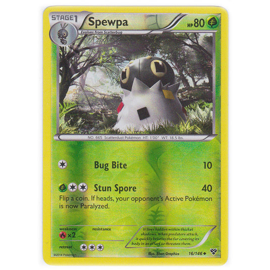 Pokemon - XY Base Set - (Reverse Holo) Spewpa - 16/146