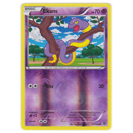 Pokemon - XY Base Set - (Reverse Holo) Ekans - 47/146