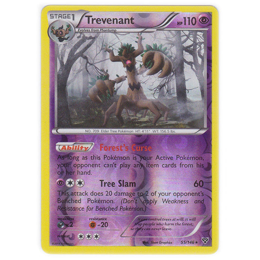 Pokemon - XY Base Set - (Reverse Holo) Trevenant - 55/146