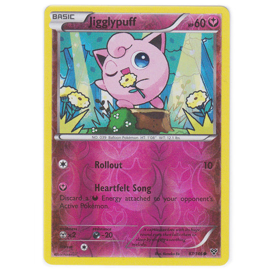 Pokemon - XY Base Set - (Reverse Holo) Jigglypuff - 87/146