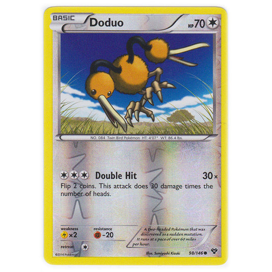 Pokemon - XY Base Set - (Reverse Holo) Doduo - 98/146