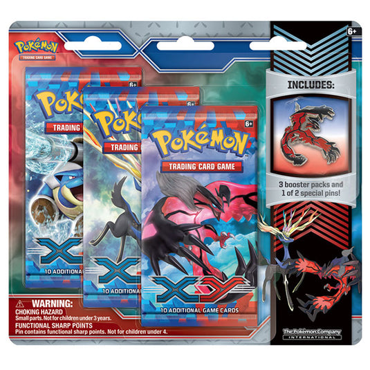 Pokemon - XY (Base Set) - 3 Pack Yveltal - Pin Blister