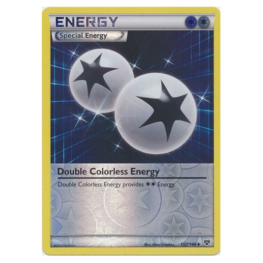 Pokemon - XY Base Set - (Reverse Holo) Double Colorless Energy - 130/146