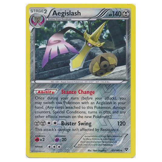 Pokemon - XY Base Set - (Reverse Holo) Aegislash - 85/146