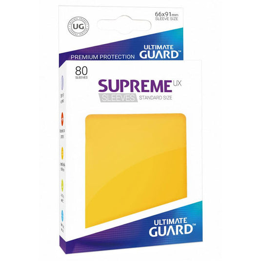 Ultimate Guard - Supreme UX Sleeves Standard Size - Yellow (80 Sleeves)