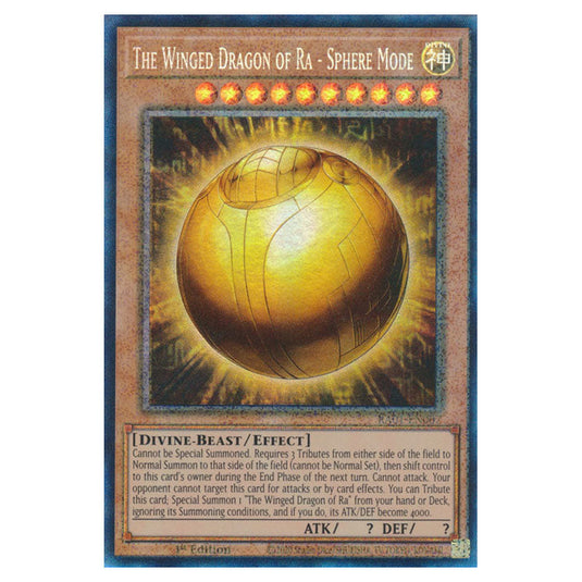 Yu-Gi-Oh! - 25th Anniversary Rarity Collection - The Winged Dragon of Ra - Sphere Mode (Collector's Rare) RA01-EN007-CR