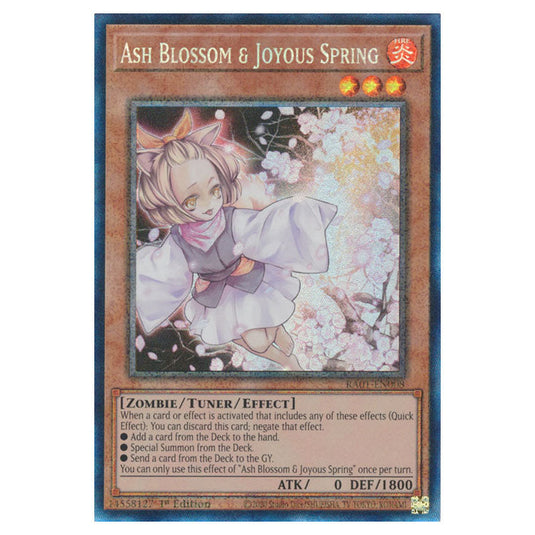 Yu-Gi-Oh! - 25th Anniversary Rarity Collection - Ash Blossom & Joyous Spring (Collector's Rare) RA01-EN008-CR
