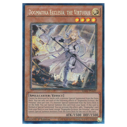 Yu-Gi-Oh! - 25th Anniversary Rarity Collection - Dogmatika Ecclesia, the Virtuous (Collector's Rare) RA01-EN020-CR