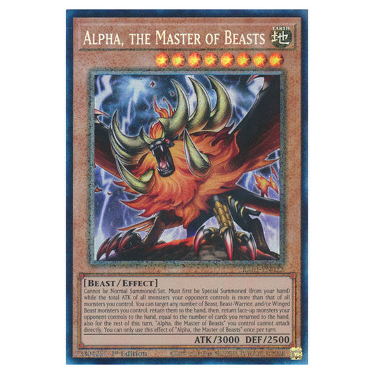 Yu-Gi-Oh! - 25th Anniversary Rarity Collection - Alpha, the Master of Beasts (Collector's Rare) RA01-EN022-CR