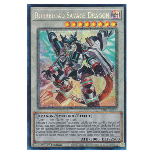 Yu-Gi-Oh! - 25th Anniversary Rarity Collection - Borreload Savage Dragon (Collector's Rare) RA01-EN033-CR
