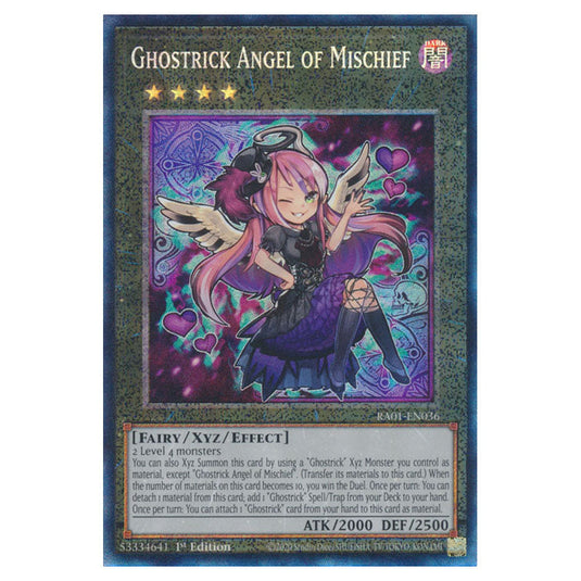 Yu-Gi-Oh! - 25th Anniversary Rarity Collection - Ghostrick Angel of Mischief (Collector's Rare) RA01-EN036-CR
