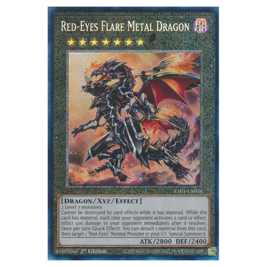Yu-Gi-Oh! - 25th Anniversary Rarity Collection - Red-Eyes Flare Metal Dragon (Collector's Rare) RA01-EN038-CR