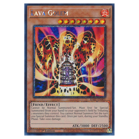 Yu-Gi-Oh! - 25th Anniversary Rarity Collection - Lava Golem (Platinum Rare) RA01-EN001-PR