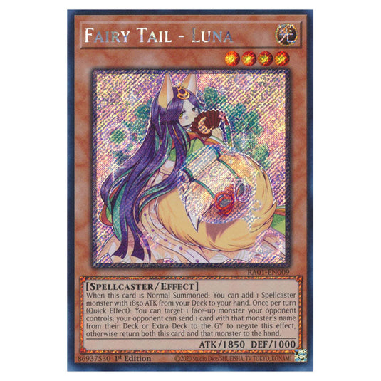 Yu-Gi-Oh! - 25th Anniversary Rarity Collection - Fairy Tail - Luna (Platinum Rare) RA01-EN009-PR