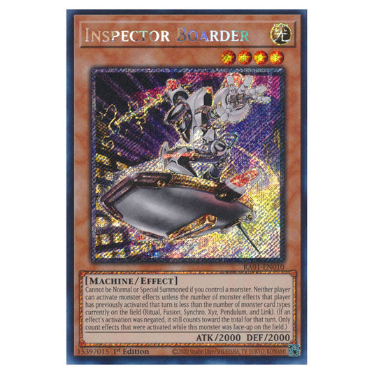 Yu-Gi-Oh! - 25th Anniversary Rarity Collection - Inspector Boarder (Platinum Rare) RA01-EN010-PR