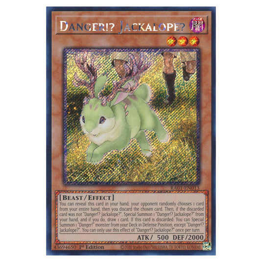 Yu-Gi-Oh! - 25th Anniversary Rarity Collection - Danger!? Jackalope? (Platinum Rare) RA01-EN013-PR