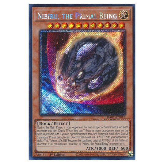 Yu-Gi-Oh! - 25th Anniversary Rarity Collection - Nibiru, the Primal Being (Platinum Rare) RA01-EN015-PR