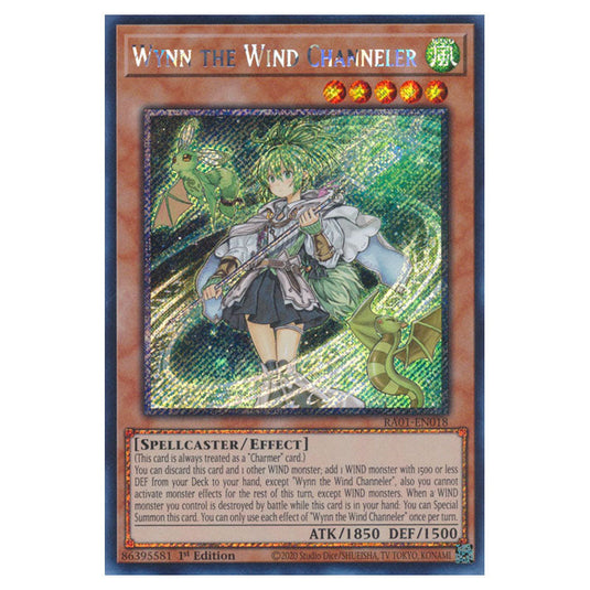 Yu-Gi-Oh! - 25th Anniversary Rarity Collection - Wynn the Wind Channeler (Platinum Rare) RA01-EN018-PR