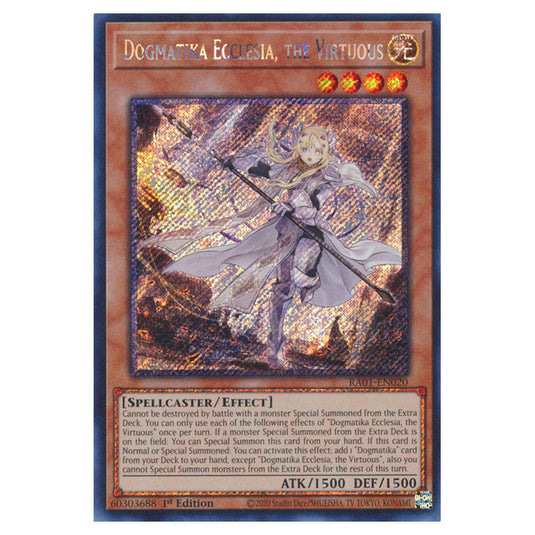 Yu-Gi-Oh! - 25th Anniversary Rarity Collection - Dogmatika Ecclesia, the Virtuous (Platinum Rare) RA01-EN020-PR