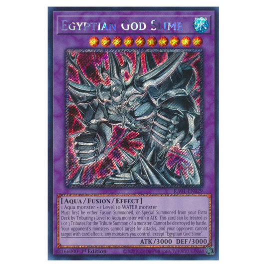 Yu-Gi-Oh! - 25th Anniversary Rarity Collection - Egyptian God Slime (Platinum Rare) RA01-EN029-PR