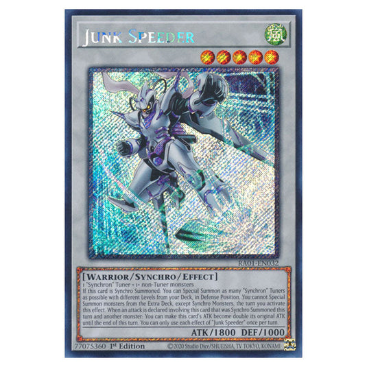 Yu-Gi-Oh! - 25th Anniversary Rarity Collection - Junk Speeder (Platinum Rare) RA01-EN032-PR