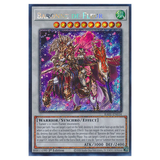 Yu-Gi-Oh! - 25th Anniversary Rarity Collection - Baronne de Fleur (Platinum Rare) RA01-EN034-PR