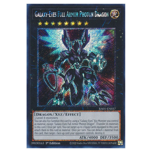 Yu-Gi-Oh! - 25th Anniversary Rarity Collection - Galaxy-Eyes Full Armor Photon Dragon (Platinum Rare) RA01-EN037-PR