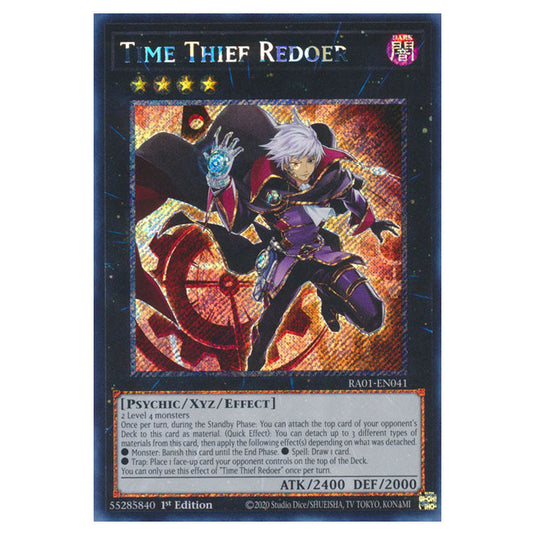 Yu-Gi-Oh! - 25th Anniversary Rarity Collection - Time Thief Redoer (Platinum Rare) RA01-EN041-PR
