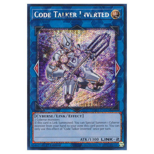 Yu-Gi-Oh! - 25th Anniversary Rarity Collection - Code Talker Inverted (Platinum Rare) RA01-EN045-PR