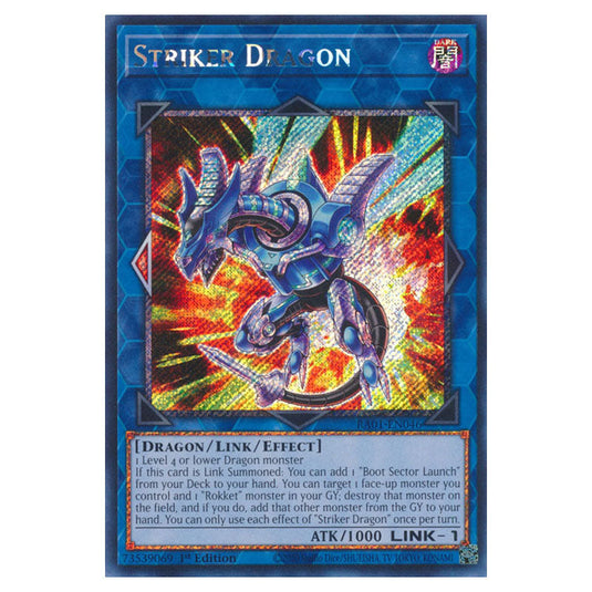 Yu-Gi-Oh! - 25th Anniversary Rarity Collection - Striker Dragon (Platinum Rare) RA01-EN046-PR