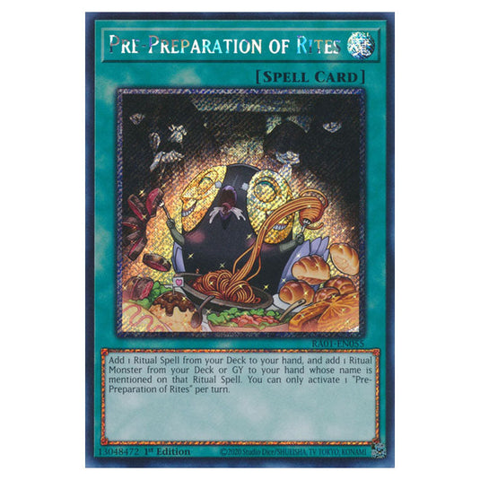 Yu-Gi-Oh! - 25th Anniversary Rarity Collection - Pre-Preparation of Rites (Platinum Rare) RA01-EN055-PR