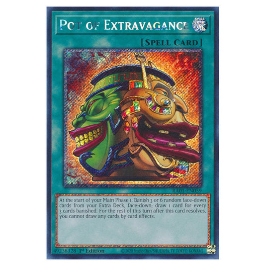Yu-Gi-Oh! - 25th Anniversary Rarity Collection - Pot of Extravagance (Platinum Rare) RA01-EN059-PR