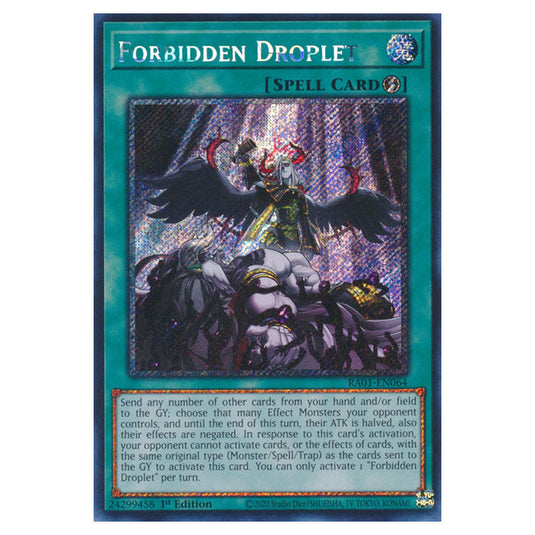Yu-Gi-Oh! - 25th Anniversary Rarity Collection - Forbidden Droplet (Platinum Rare) RA01-EN064-PR