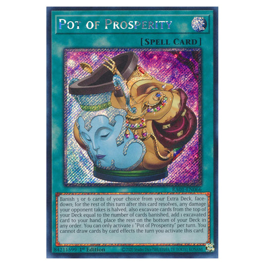Yu-Gi-Oh! - 25th Anniversary Rarity Collection - Pot of Prosperity (Platinum Rare) RA01-EN066-PR