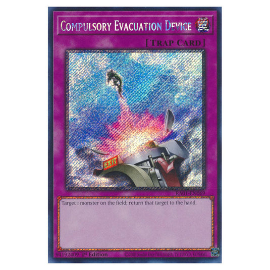 Yu-Gi-Oh! - 25th Anniversary Rarity Collection - Compulsory Evacuation Device (Platinum Rare) RA01-EN069-PR