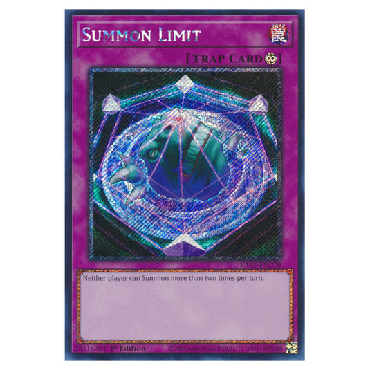 Yu-Gi-Oh! - 25th Anniversary Rarity Collection - Summon Limit (Platinum Rare) RA01-EN070-PR