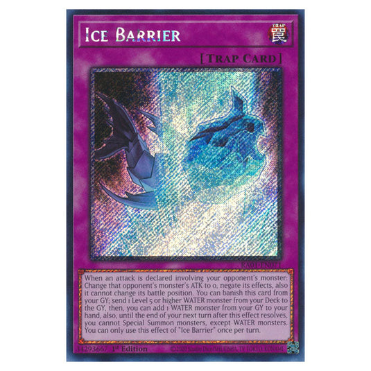 Yu-Gi-Oh! - 25th Anniversary Rarity Collection - Ice Barrier (Platinum Rare) RA01-EN071-PR