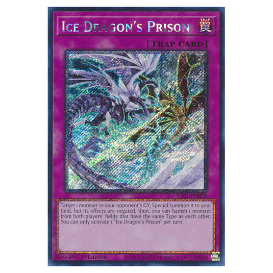 Yu-Gi-Oh! - 25th Anniversary Rarity Collection - Ice Dragon's Prison (Platinum Rare) RA01-EN078-PR