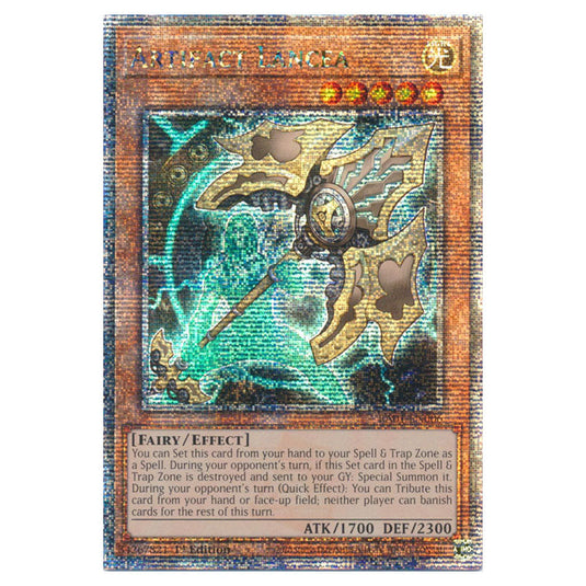 Yu-Gi-Oh! - 25th Anniversary Rarity Collection - Artifact Lancea (Quarter Century Secret Rare) RA01-EN006-QCSR