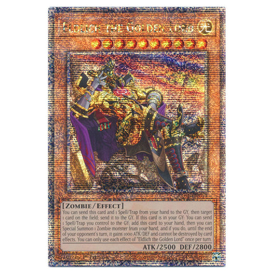 Yu-Gi-Oh! - 25th Anniversary Rarity Collection - Eldlich the Golden Lord (alternate art) (Quarter Century Secret Rare) RA01-EN019A-QCSR
