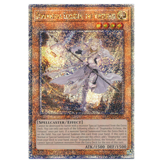 Yu-Gi-Oh! - 25th Anniversary Rarity Collection - Dogmatika Ecclesia, the Virtuous (Quarter Century Secret Rare) RA01-EN020-QCSR
