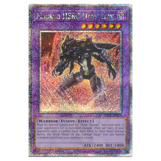 Yu-Gi-Oh! - 25th Anniversary Rarity Collection - Masked HERO Dark Law (Quarter Century Secret Rare) RA01-EN025-QCSR