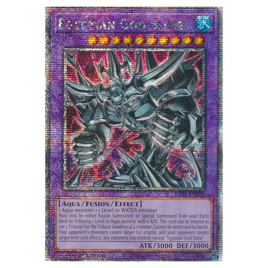 Yu-Gi-Oh! - 25th Anniversary Rarity Collection - Egyptian God Slime (Quarter Century Secret Rare) RA01-EN029-QCSR