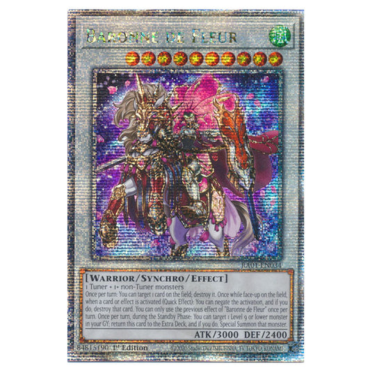 Yu-Gi-Oh! - 25th Anniversary Rarity Collection - Baronne de Fleur (Quarter Century Secret Rare) RA01-EN034-QCSR